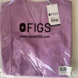 NWT WOMEN CHALK PINK SCRUB TOP CASMA SLIM SIZE XXM